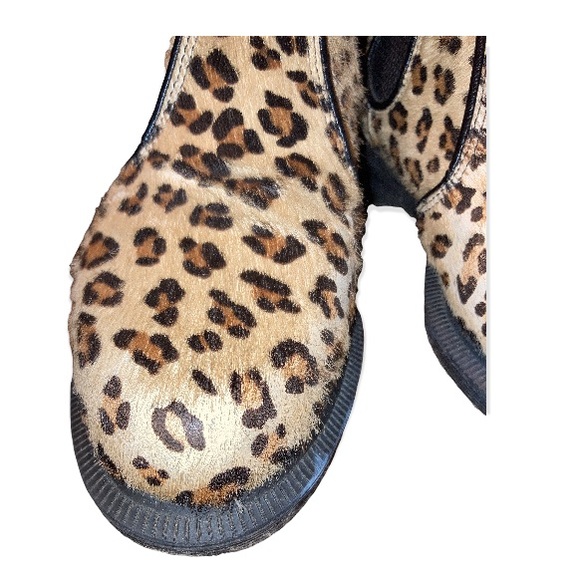 Super adorable Dr Martens Flora Hair Chelsea Leopard boot sz 5 - Picture 8 of 10